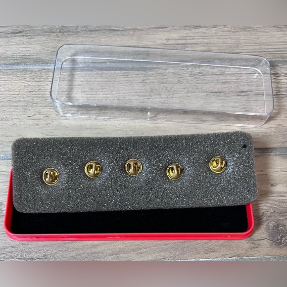 Vintage Ty Beanie Official Club Collector Pins set of 5 in case (2002) - Picture 6 of 6